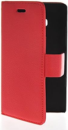MOONCASE Litchi Skin Flip Wallet Card Pouch Stand Leather Case Cover for Nokia Lumia Icon 929 Red