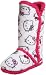 Hello Kitty Women's Super Plush Tall Boot, White w/ Pink Trim, Medium (7-8)