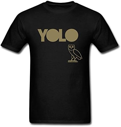 Holyshirt Men's The OVO Owl Drake Short Sleeve T-Shirt Large Black