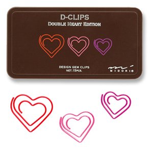 【クリックで詳細表示】＜ディークリップス＞ダブルハート柄 43193006