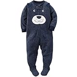 カーターズ ロンパース carter's 男の子用紺3D耳付きなりきりくまさんフリース足つきカバーオール (2t(88-93cm)) [並行輸入品]