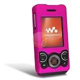 Eforcity Hard Plastic Clip-on Rubber Coated Case for Sony Ericsson W580 / W580c / W580i, Metallic Magenta