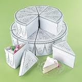 Wedding Cake Slike Treat Favor Boxes - 20 pcs