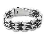 Extravaganza - 344060042 - Bracelet Homme - Acier et Caoutchouc - 20,5 cm