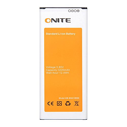 Onite Li-ion Battery for Samsung Galaxy Note 4, N910, N910U 4G LTE, N910V(Verizon), N910T(T-Mobile), N910A(AT&T), N910P(Sprint), EB-EN910BBE Onite Li-ion Battery for Samsung Galaxy Note 4, N910, N910U 4G LTE, N910V(Verizon), N910T(T-Mobile), N910A(AT&T), N910P(Sprint), EB-EN910BBE