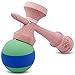 Kendama Rubberized Green & Blue Matte And Extra String