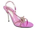 Metallic Braid Strappy Rhinestone Sandal