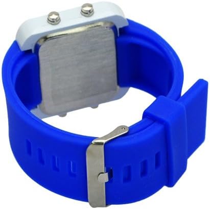 Metro Shop Fashion Unisex Candy Color Soft Silicone Wristband Digital Mirror LED Watch