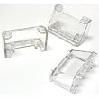 Lego Building Accessories 2x4x2 Clear Transparent Cockpit Wind Screen - Bulk Pack 10 Pcs