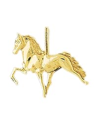 CleverEves 14K Gold Pendant 3-D Horse 9 - Gram(s)