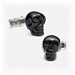 Hand Painted Black Skull Cufflinks
