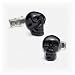Hand Painted Black Skull Cufflinks