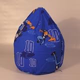 As Per Photo Filled Lazy Town Blue Bean Bag