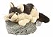 Plush Lying Timber Wolf 15 