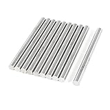 uxcell 旋盤バー 旋盤バイト　旋盤棒　HSS製シルバートン　ラウンドターニング　彫刻ツール　7.5mm x 100mm　10個