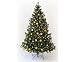 Künstliche Weihnachtsbäume mit Christbaumkugeln gold farbig, Höhe 210cm mit Beleuchtung, B1