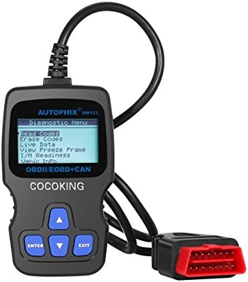 Cocoking OBD2 Code Reader Scanner OM123 Car Diagnostic Tool for 2000 or later US, European and Asian OBD2, CAN Protocol Vehicle (Red)