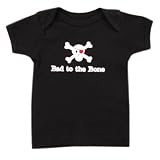 Luvable Friends Tee Top Bad To The Bone, Boy, Black 24 Months
