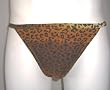 Mens Brazilian Cut Brief Swimwear/Underwear Nylon/Lycra Tan Leopard