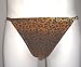 Mens Brazilian Cut Brief Swimwear/Underwear Nylon/Lycra Tan Leopard