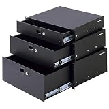Produkt-Bild: Music Store 19" Rackschublade 3HE Alu schwarz, pulverbeschichtet