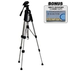 Deluxe 57" Camera Tripod with Carrying CaseFor The Sanyo Xacti VPC-CG9, HD1010 Camcorders