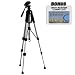 Deluxe 57" Camera Tripod with Carrying Case For The Canon VIXIA HF S10, HF S100, HF200, HF20, HF11, HF100, HF10, HG21, HG20 Flash Memory Camcorders