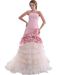 Lace Mermaid Taffeta/Tulle Two-Toned Wedding Dress 