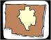 Decorated Mouse Pad with Africa, map, Gabon, outline, area, geograpy, region, land
