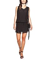 Laura Moretti Vestido Seda (Negro)