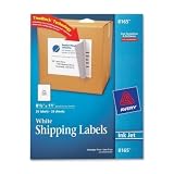 Inkjet Labels, Shipping, Permanent, 8-1/2"x11", 25/PK, WE