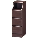 木製シンプルチェスト/タンス ブラウン 【CHESCA】チェスカ