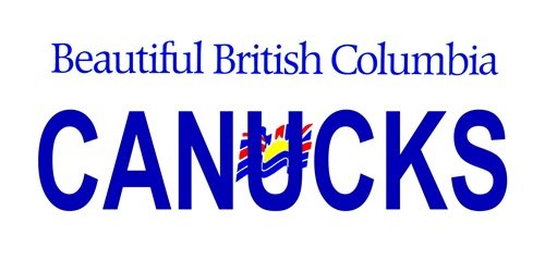 LP-2067 British Columbia Canada Province Background License Plates- Canucks