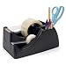 Officemate Recycled 2-In-1 Heavy Duty Tape Dispenser, Black (96690)