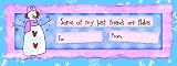Christmas Chocolate Candy Bar - Friends are flakes Design