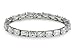 Sterling Silver 8x6mm Radiant-Cut Cubic Zirconia Bracelet, 7.25