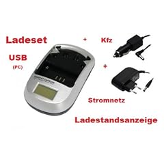 PREMIUM USB - Akku - Ladeger�t ( Ladestand - Anzeige / Laden �ber PC - Notebook ( USB ) / Auto - Kfz / Stromnetz ) f�r Ennyah DV320 - KEINE VERSANDKOSTEN