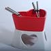 Heart Shaped Chocolate Fondue Set