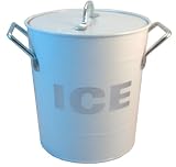 PT - PT0927WH - Seau à Glace + Cuillère - Blanc - Diamètre: 19 cm