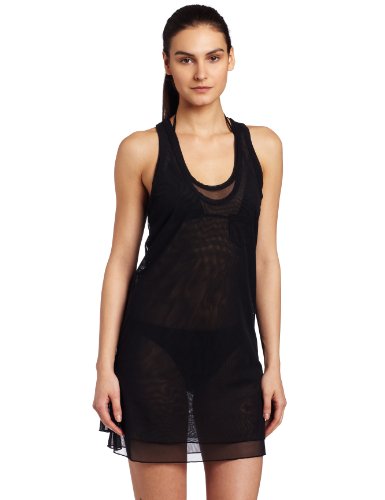 Calvin Klein Womens Mesh Layered Coverup