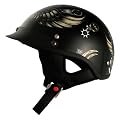 V Can Motorcycle Helmet - Black