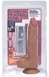 Tantrica Ultra Realistic Vibrating 8.5 Inch Mocha Ballsy Dildo with Suction Cup
