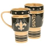 NFL New Orleans Saints 16-Ounce Sculpted Travel Mug