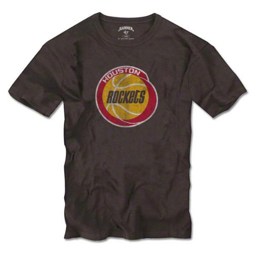 Houston Rockets Charcoal '47 Brand Vintage Primary Logo Scrum Tee