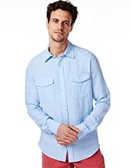 Blue Harbour Pure Linen Chambray Shirt