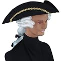 Kids' Colonial Hat with Wig Costume Accessory