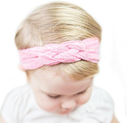 Baby Girl Lace Knotted Infant Turban Headbands in 5 colors by Felicity Kate