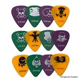 12 x SKULL MONSTER GUITAR PICKS plectrums MEDIUM gauge 0.81mm