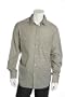 Claiborne Men's Woven Long Sleeve Shirt Khaki with Black Check XXL