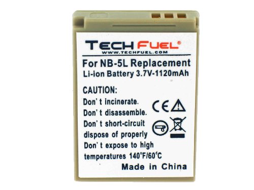 Canon PowerShot SX230 HS Digital Camera Replacement Battery - TechFuel Professional NB-5L Battery Canon PowerShot SX230 HS Digital Camera Replacement Battery - TechFuel Professional NB-5L Battery